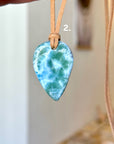 Collier cordon larimar