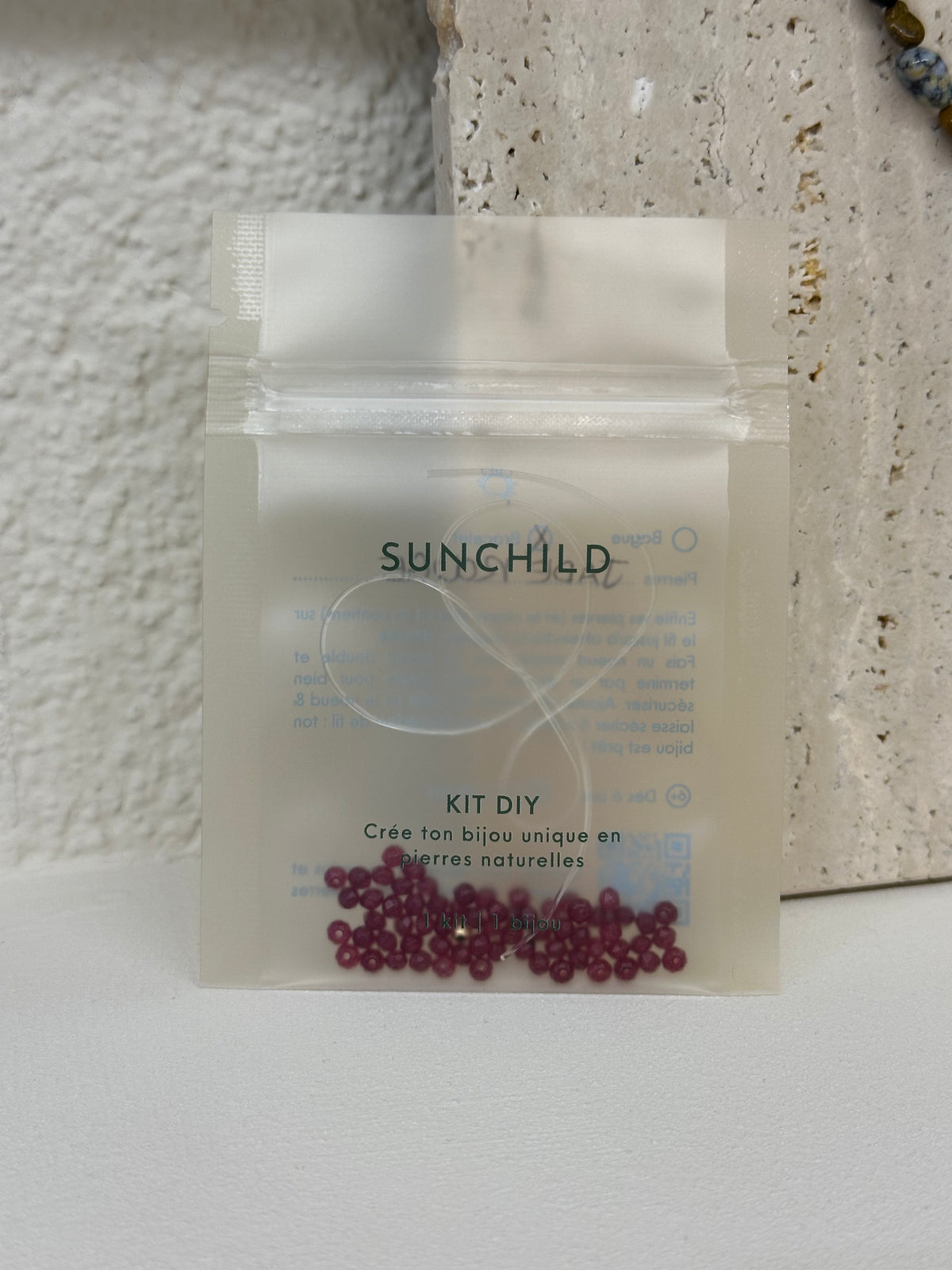 Kit DIY bague jade rouge