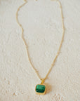 Collier chaîne malachite