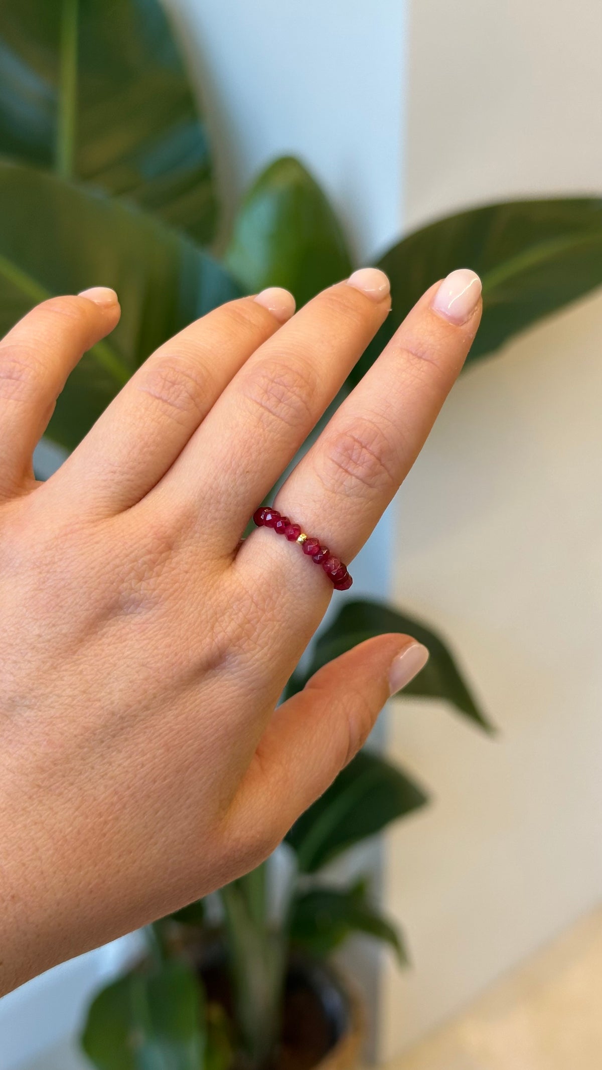 Kit DIY bague jade rouge