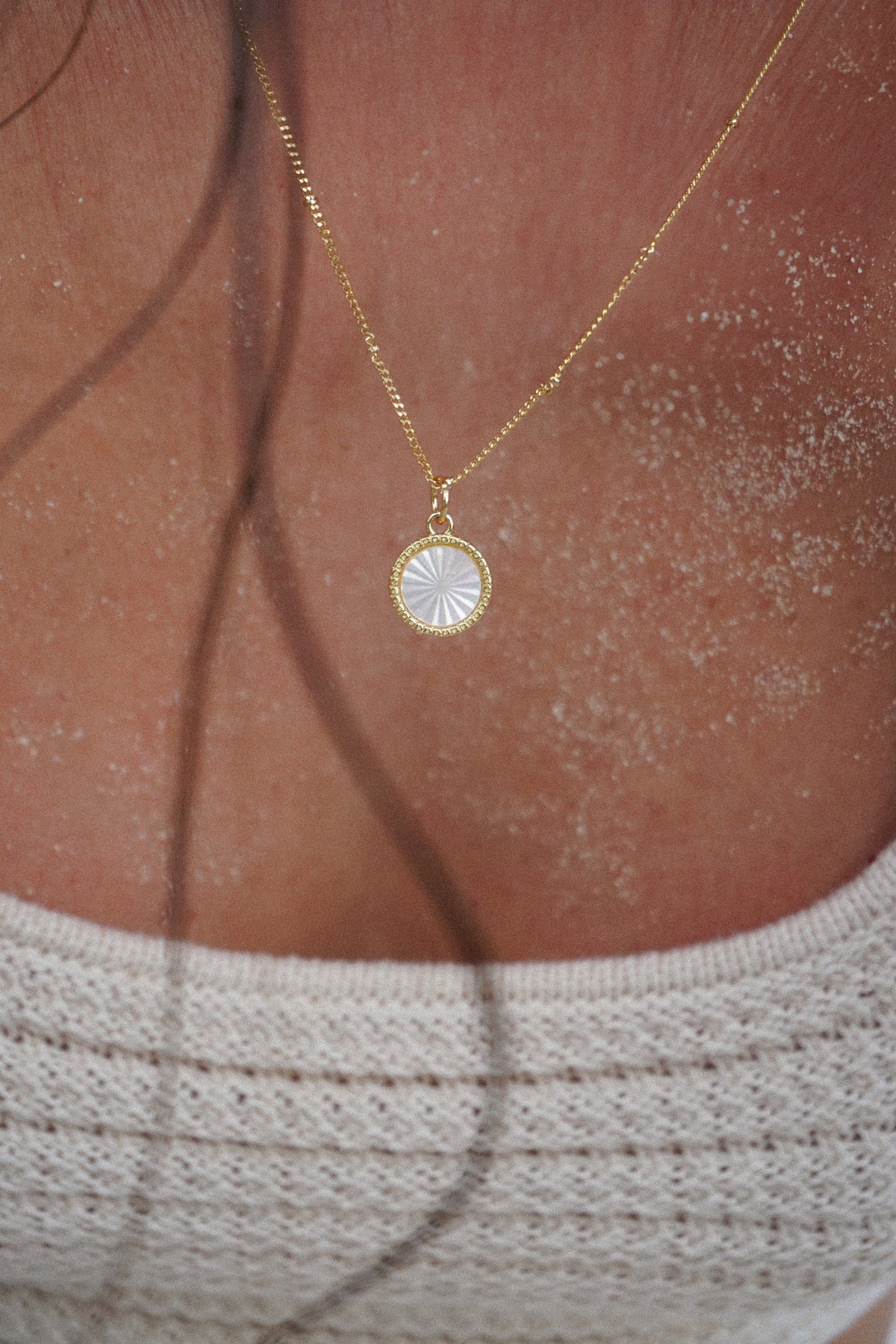 Collier chaîne nacre
