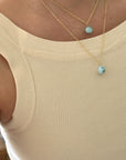 Collier chaîne larimar