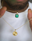 Collier chaîne malachite