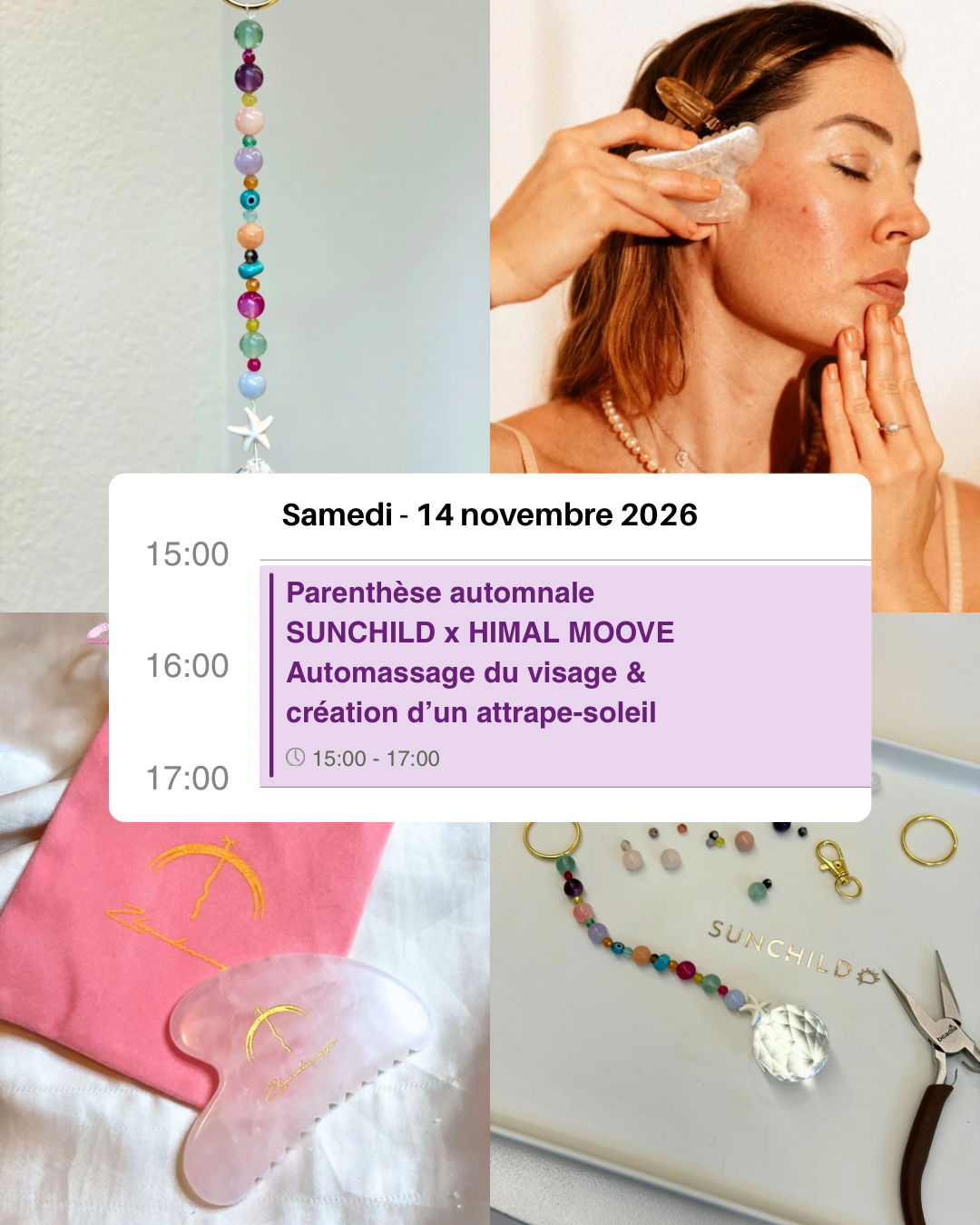 Atelier auto massage & attrape-soleil