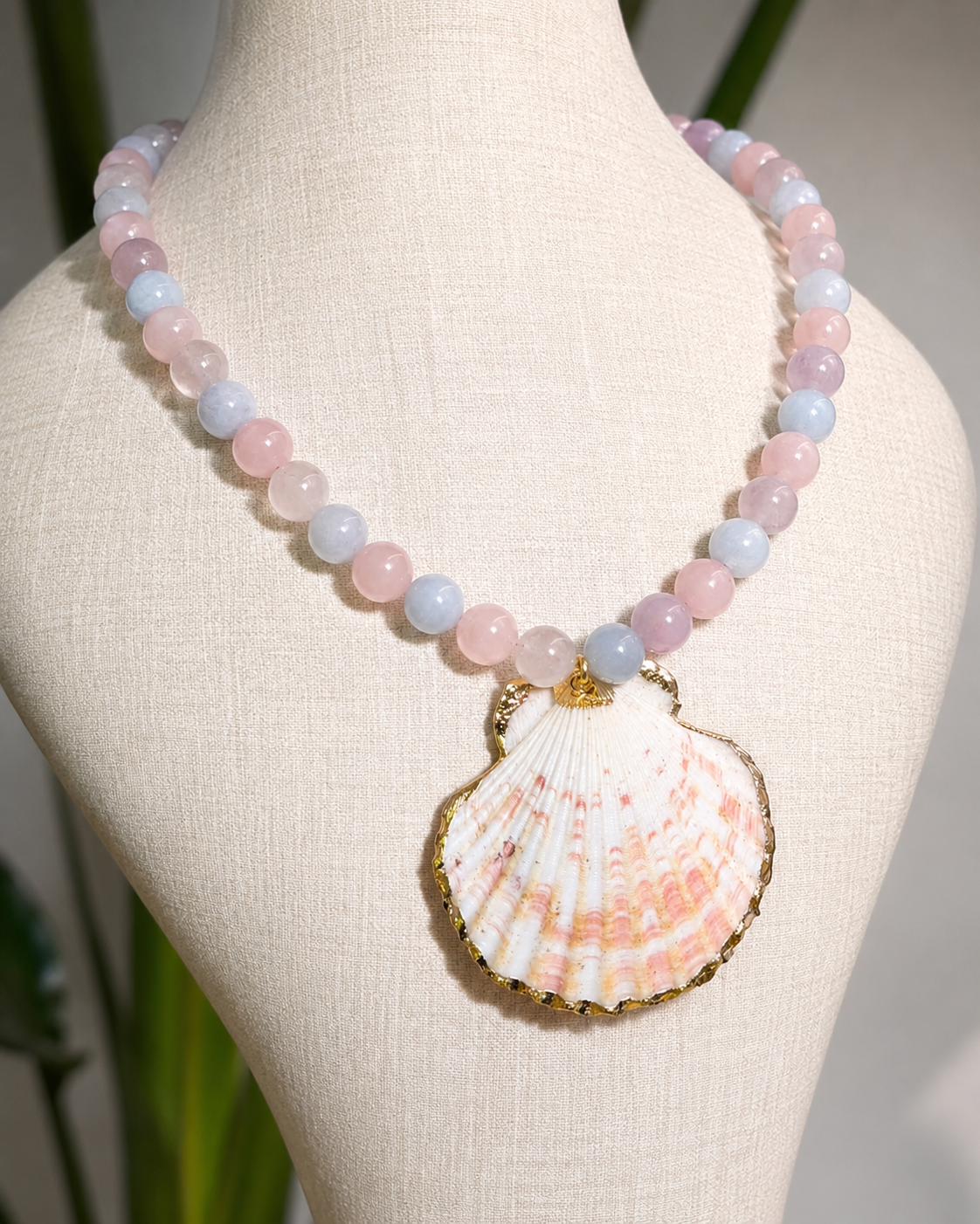 LE COLLIER MORGANITE & AIGUE-MARINE