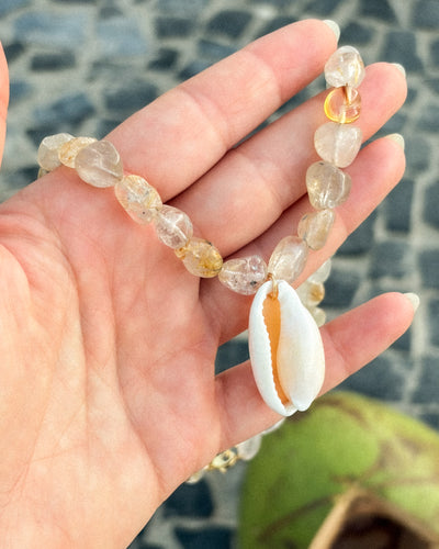 LE COLLIER QUARTZ RUTILÉ OR #1