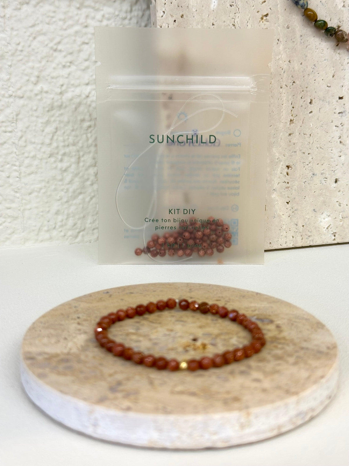 Kit DIY bracelet goldstone