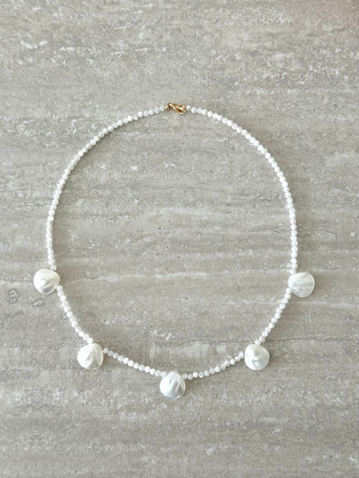 Collier gouttes de nacre