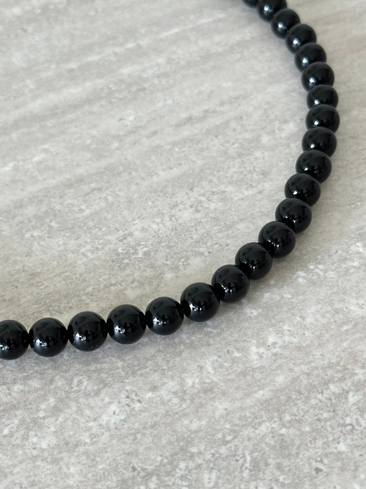 Collier onyx noir