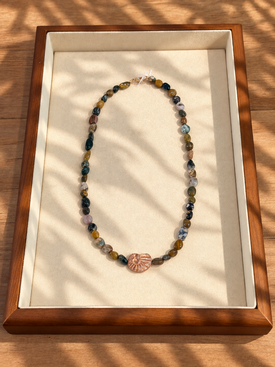 Collier en agate indienne
