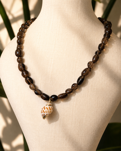 LE COLLIER QUARTZ FUMÉ #1